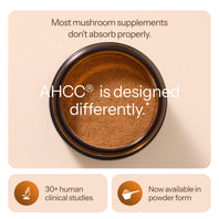 AHCC® - Kinoko® Powder + Free Frother