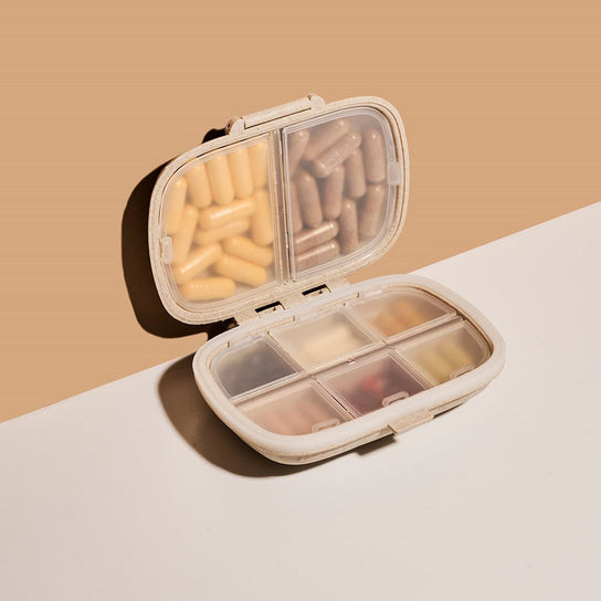 Tan Supplement Container | Quality of Life