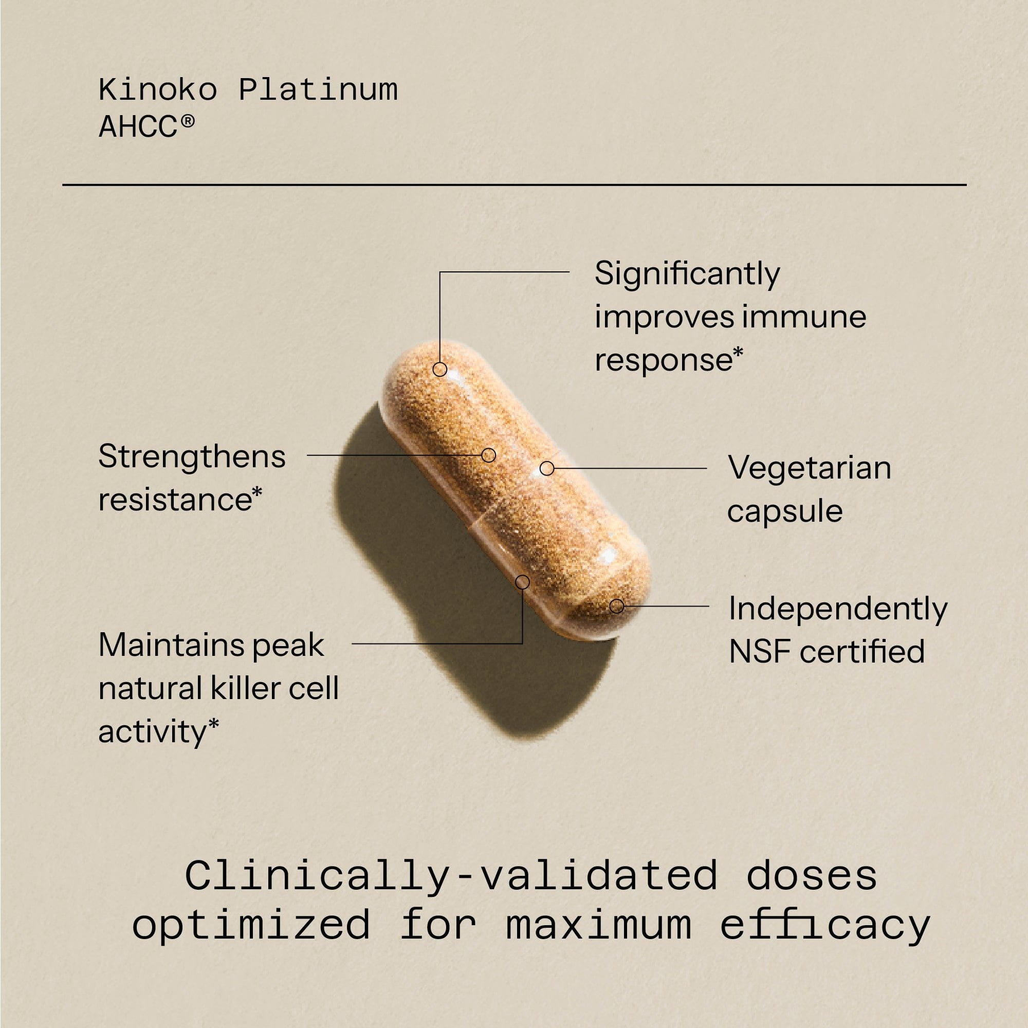 クロ　AHCC Buy AHCC® Supplement - Kinoko® Platinum | Quality of Life