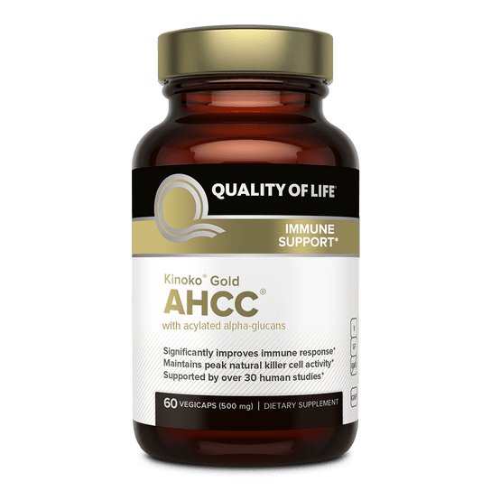 AHCC® - Kinoko Gold - 60 count bottle front