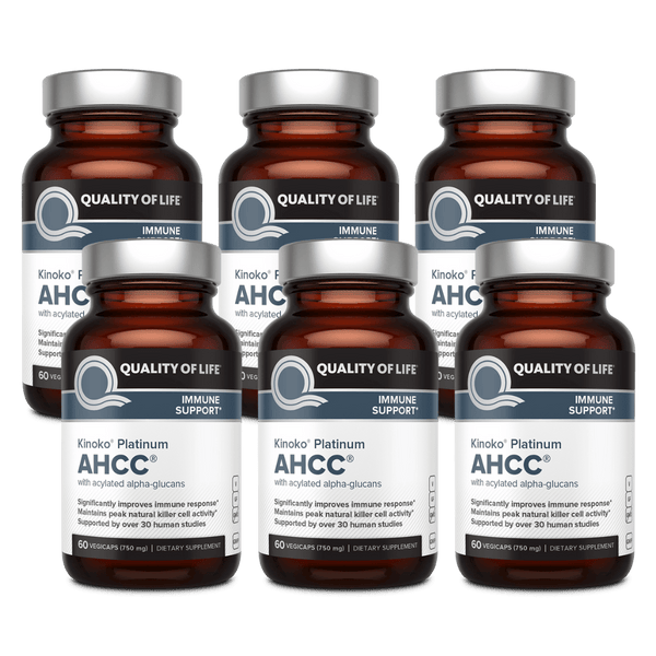 AHCC® - Kinoko® Platinum - 6 Pack | Quality of Life